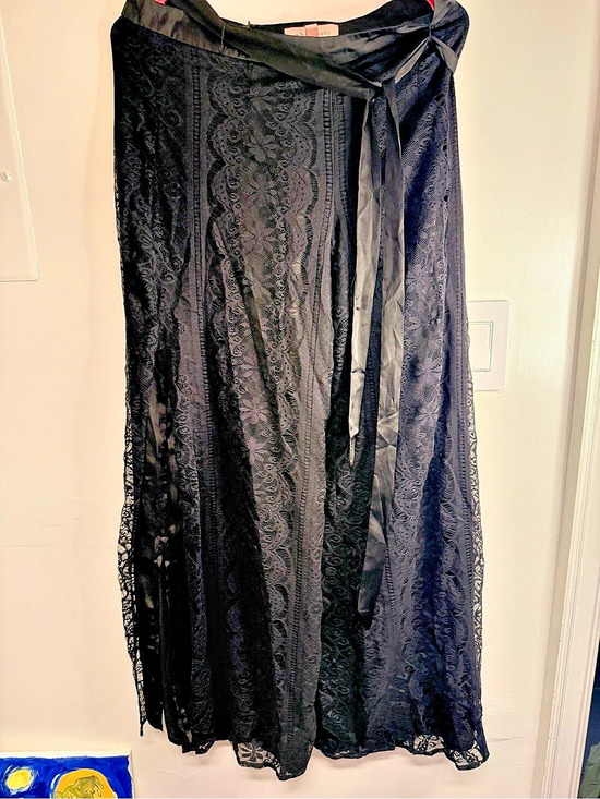 Philosophy Dresses & Skirts - philosophy Black Lace Pants with Slits.